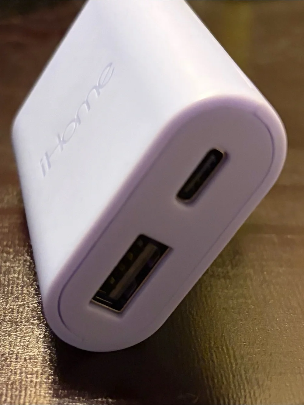 ⚡️ iHome 20W Dual Port USB-C and USB-A Wall Charger Travel Adapter Lilac Purple